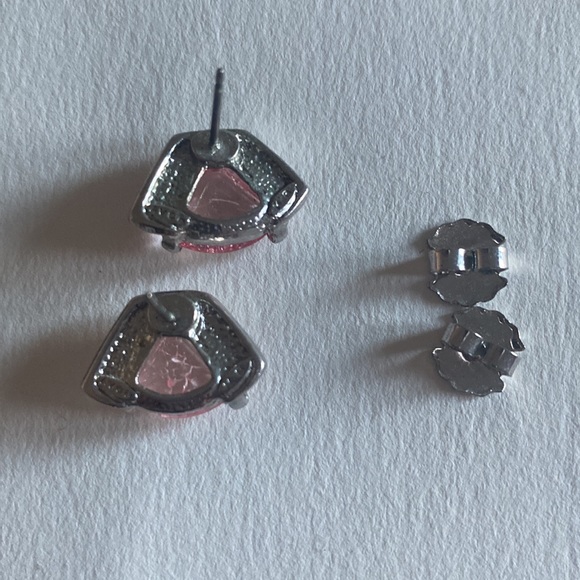 Vintage Avon Pink rhinestones and Faux pink pearl necklace w matching earrings - Picture 6 of 12